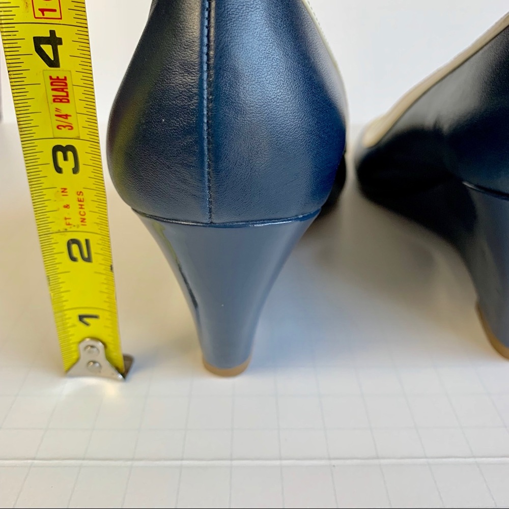 VTG Etienne Aigner Navy wedges - Picture 5 of 7